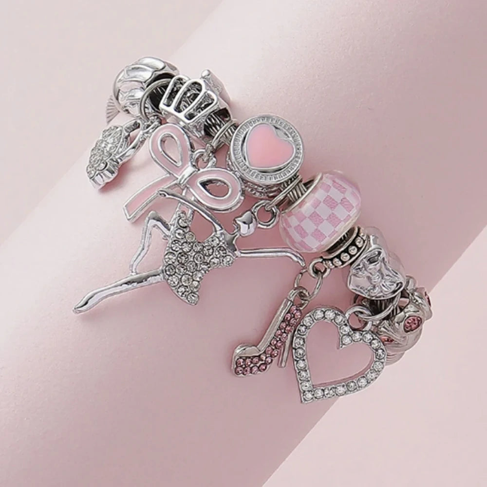 Bow Heart Bracelet