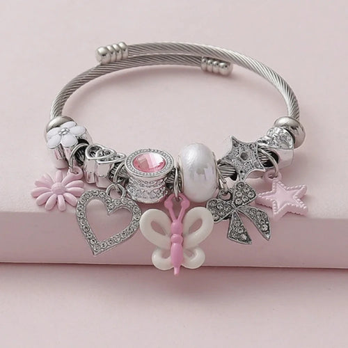 Bow Heart Bracelet