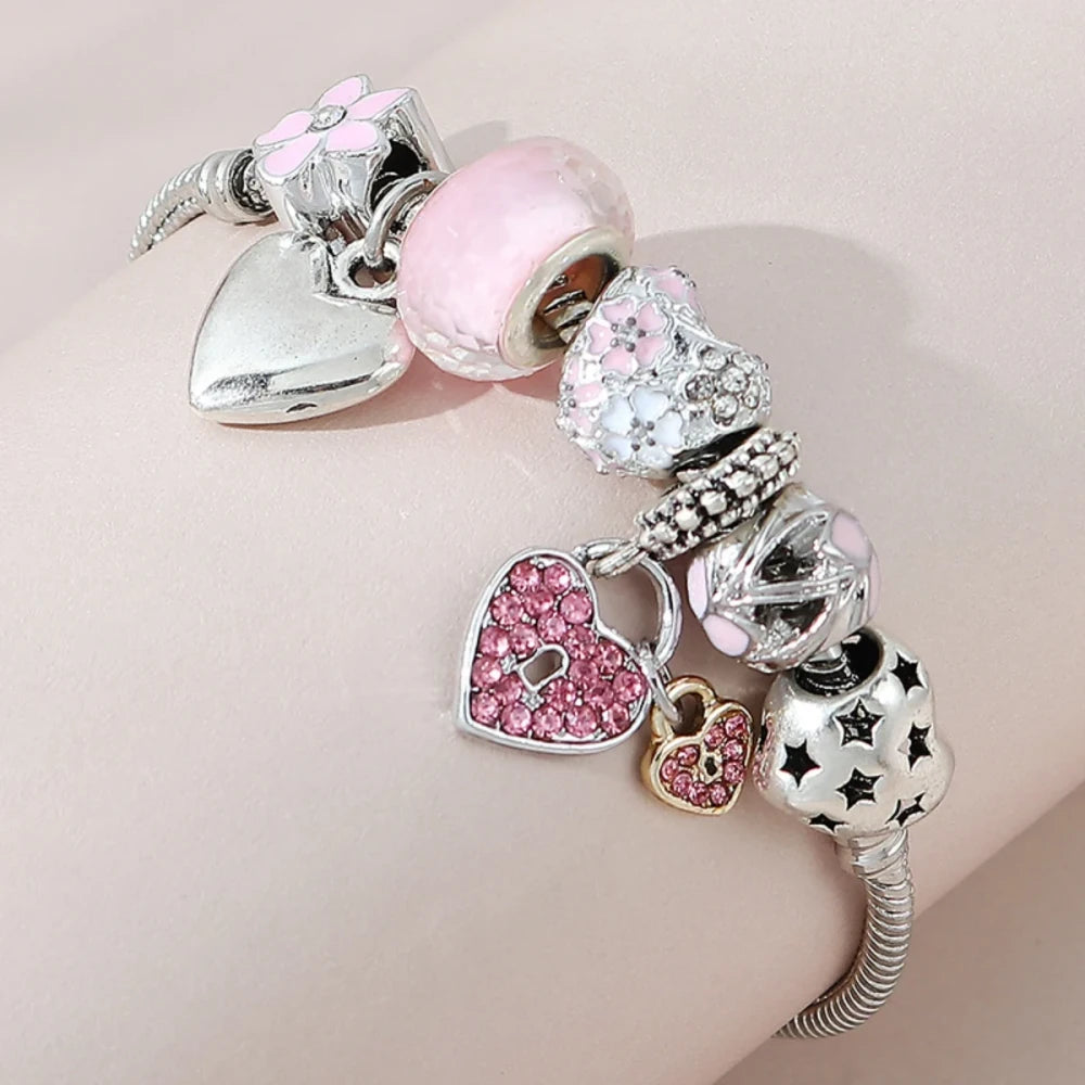 Bow Heart Bracelet