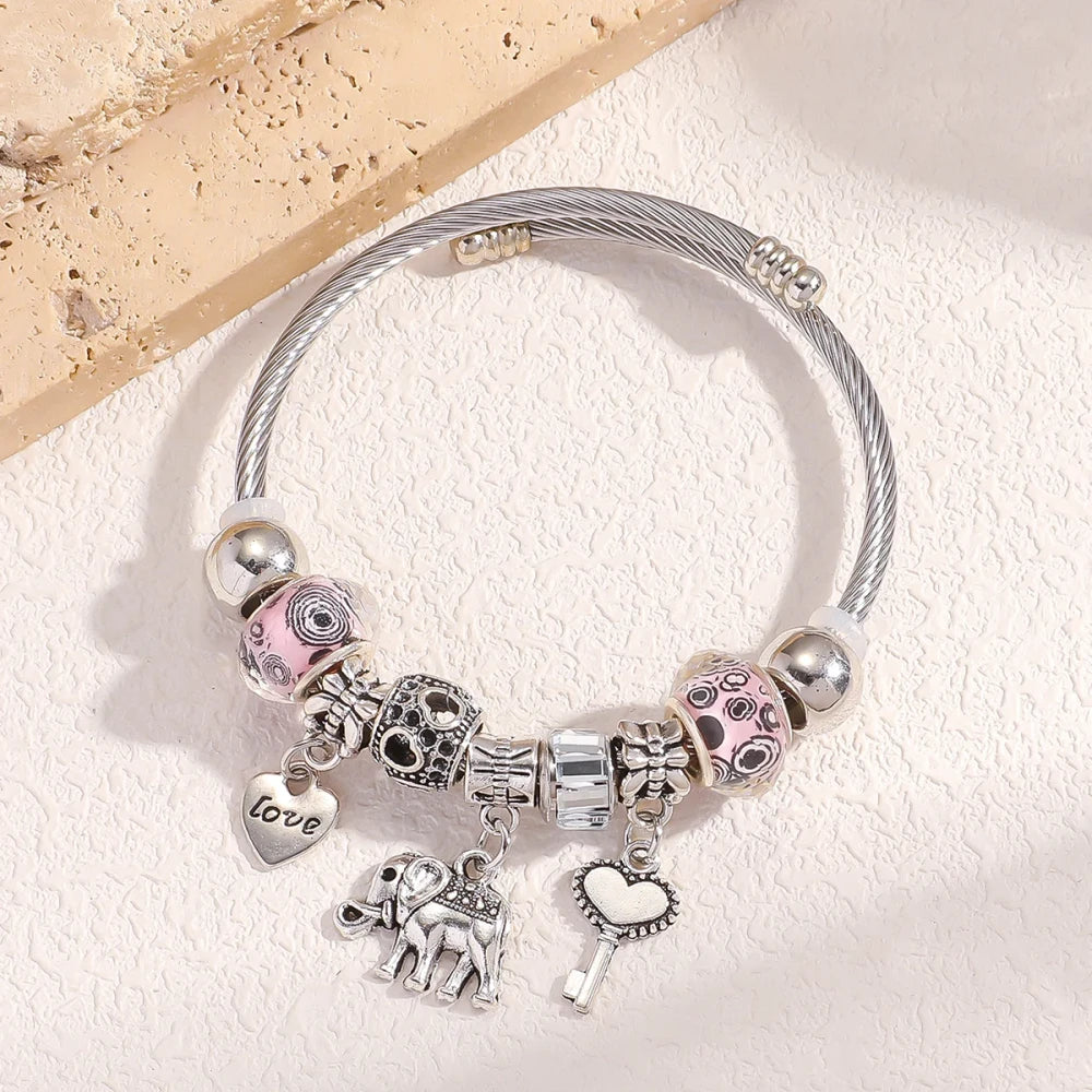Bow Heart Bracelet