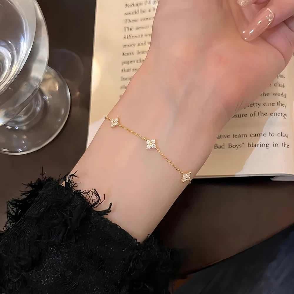 Gold Plated Clover Necklace