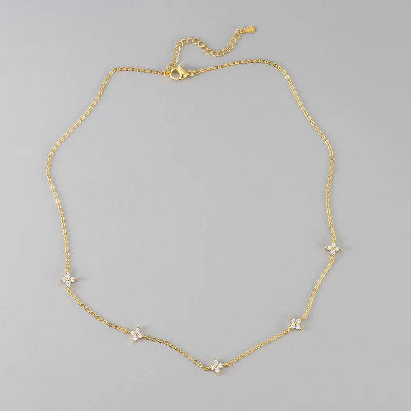 Gold Plated Clover Necklace