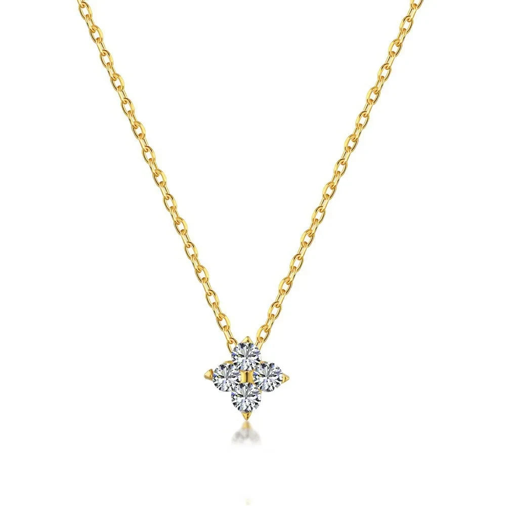 Gold Plated Clover Necklace