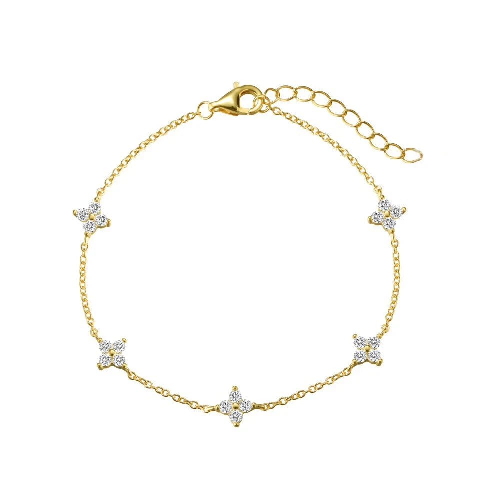 Gold Plated Clover Necklace