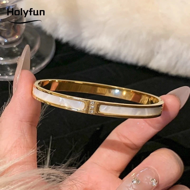 Sparkling Zircon Bangle