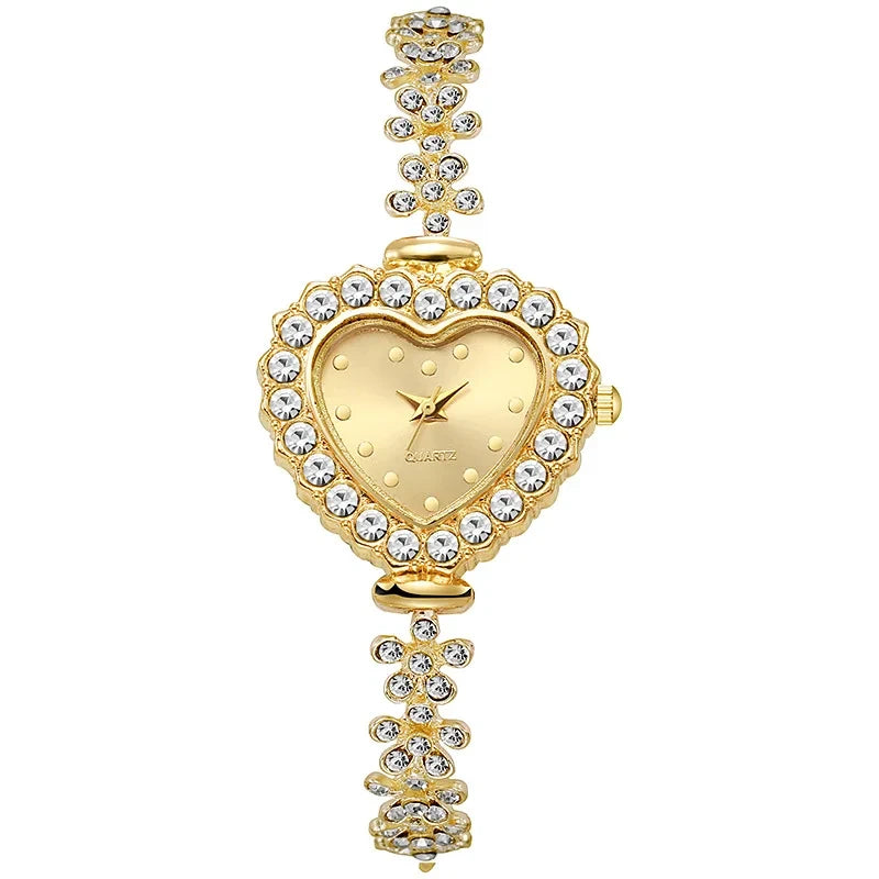 Luxury Rhinestone Bracelet Watch Set