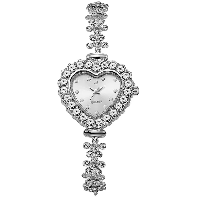 Luxury Rhinestone Bracelet Watch Set