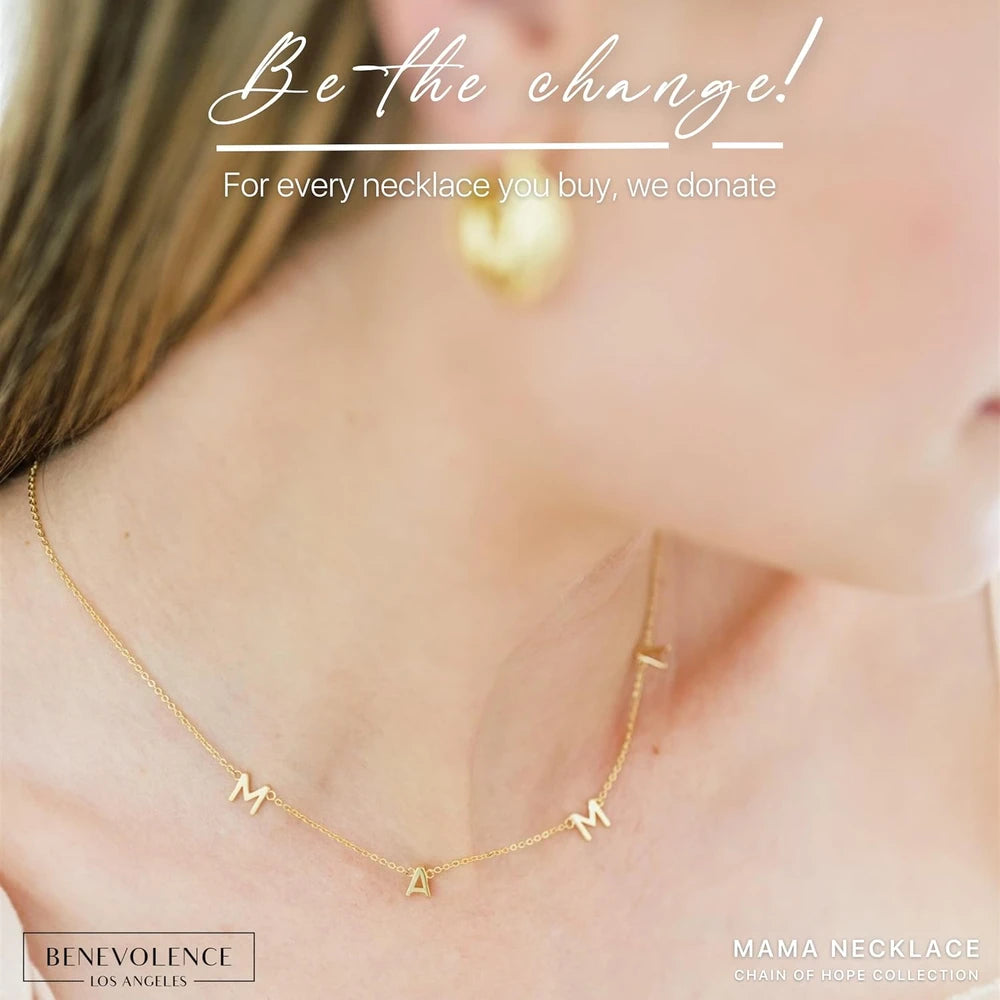 Mama Necklace Gold-Dipped