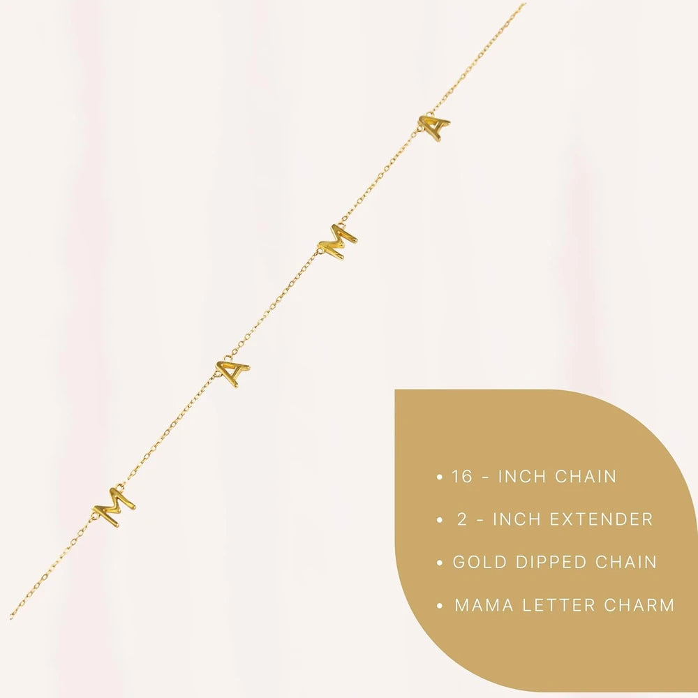 Mama Necklace Gold-Dipped